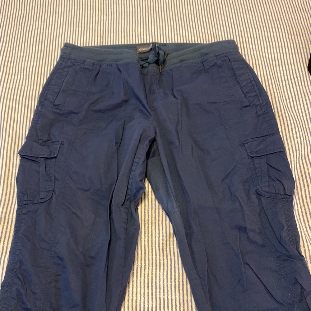 Eddie Bauer Blue Track Pants Relaxed Fit Joggers